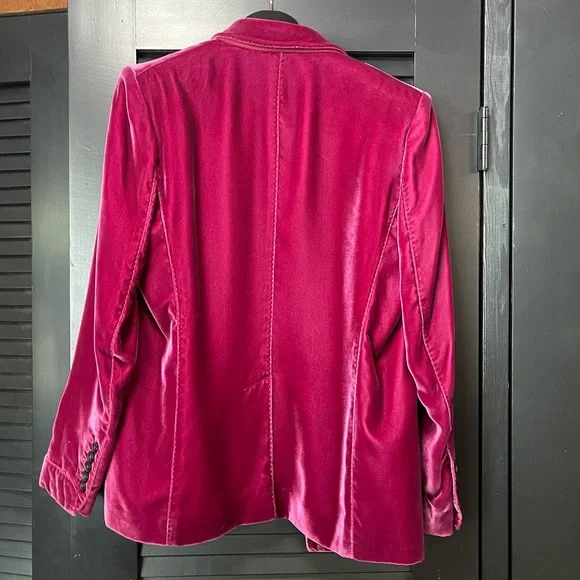 Tom Ford Peak Lapel Velvet Tuxedo Jacket / Blazer, Size 46/12 Large XL - Picture 5 of 9